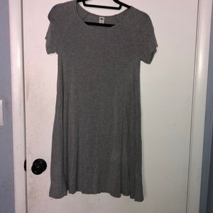 Gray T-shirt dress